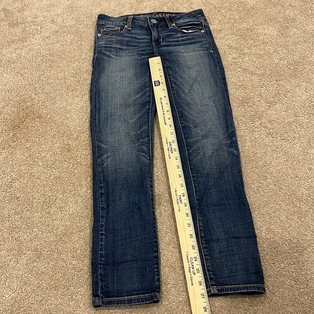 American Eagle outfitters super stretch skinny jeans 0 short . - Picture 5 of 9
